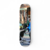 Daddy Pushing Stroller Greenwich Village Skateboard Deck