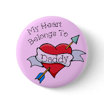 Daddy Tat Heart Pin