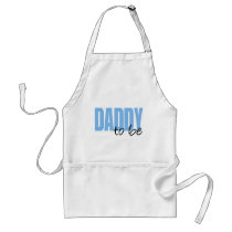Daddy To Be (Blue Block Font) Aprons