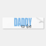 Daddy To Be (Blue Block Font) Bumper Stickers