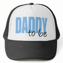 Daddy To Be (Blue Block Font) Hat