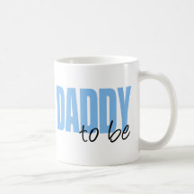 Daddy To Be (Blue Block Font) Mug