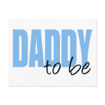 Daddy To Be (Blue Block Font) Post Cards
