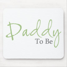 Daddy To Be (Green Script) Mouse Pads