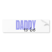 Daddy To Be (Purple Block Font) Bumper Stickers