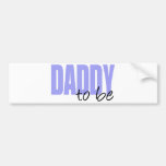 Daddy To Be (Purple Block Font) Bumper Stickers