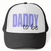 Daddy To Be (Purple Block Font) Trucker Hat