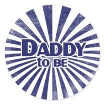 Daddy to Be Round Stickers
