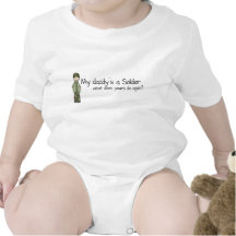 Daddy's a Soldier (6-24mo) T-shirt