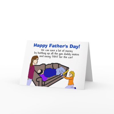 Daddy's contribution Father's Day Card Greeting Cards by frankshooter