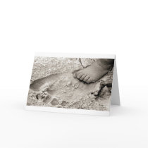 daddy's footprint card