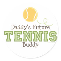 Daddy's Future Tennis Buddy Sticker