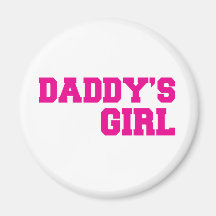 daddys girl pink fridge magnets