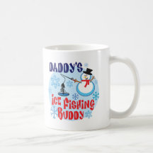 Daddy's Ice FIshing Buddy Coffee Mugs