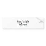 Daddy's Little Astronaut bumper stickers