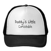 Daddy's Little Constable Trucker Hats