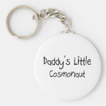 Daddy's Little Cosmonaut Keychain