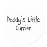 Daddy's Little Currier stickers