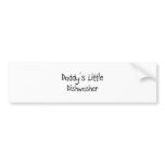 Daddy's Little Dishwasher bumper stickers