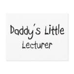 Daddy's Little Lecturer postcards