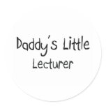 Daddy's Little Lecturer stickers
