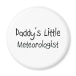 Daddy's Little Meteorologist magnets