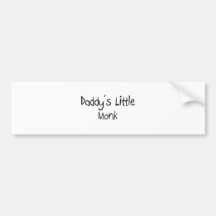 Daddy's Little Monk Bumper Sticker