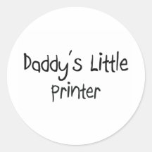 Daddy's Little Printer Sticker