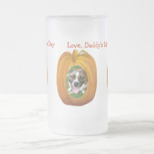 Daddy's Little Pumpkin Custom Photo Beer Mug