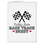 Daddy's Little Race Track Buddy Greeting Card