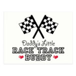Daddy's Little Race Track Buddy Postcard