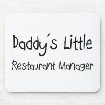 Daddy's Little Restaurant Manager Mouse Mat