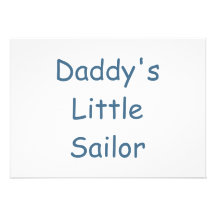 Daddy's Little Sailor Personalized Invitations