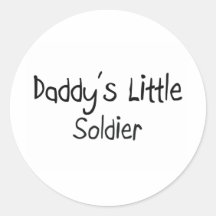 Daddy's Little Soldier Sticker