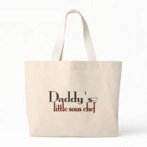 Daddy's little sous chef canvas bags