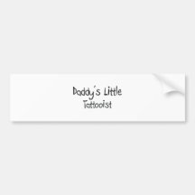Daddy's Little Tattooist Bumper Sticker