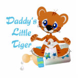 Daddys Little Tiger Boy Baby Tiger photo sculptures