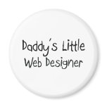 Daddy's Little Web Designer magnets
