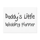 Daddy's Little Wedding Planner Postcards