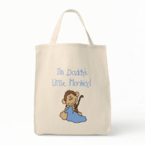 Daddy's Monkey-Blue Tshirts and Gifts Canvas Bags