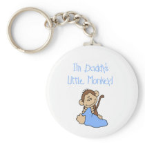 Daddy's Monkey-Blue Tshirts and Gifts Keychains
