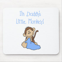 Daddy's Monkey-Blue Tshirts and Gifts Mouse Pad
