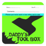 Daddy's Tool Box Label 4 Sticker