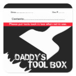 Daddy's Tool Box Label 5 Sticker