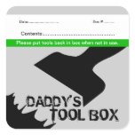Daddy's Tool Box Label 6 Sticker