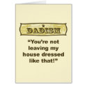 Dadism - Dressed like that cards