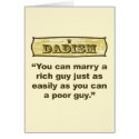 Dadism - Marry a Rich Guy cards