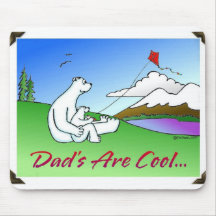 DADS ARE COOL, KITE FLYING MOUSE PADS