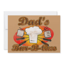 Dad's Bar-B-Que Invites