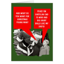 Dad's Christmas balls Greeting Card